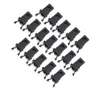 NUOBESTY 100 Pezzi Clip Chiusura Coperchio Bidone Spazzatura Nera in Plastica Resistente Fermo di Ricambio per Pattumiera Cucina Bagno Uso Interno