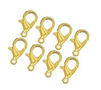 NUOBESTY 100 Pezzi Gioielli Con Fibbia Chiave Chiusure Collana Fermagli Bloccaggio Dei Gioielli Forniture Per La Collana Chiusura in Metallo I Fermagli D'oro