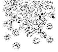 NUOBESTY 100 Pezzi Perline Di Pallavolo Roba Da Pallavolo Perline Sagomate Ciondoli Di Perline Palline Da Pallavolo Perline Per La Lavorazione Perline Sportive Perline Di Lettere Acrilico