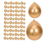 NUOBESTY 100pezzi Palloncini Metallici Dorati Rotondi in Palloncini Gonfiabili per Feste e Compleanni Decorazioni per Party Anniversari e Celebrazioni