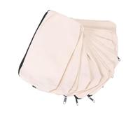 NUOBESTY 10pezzi Astuccio Tela Beige Cerniera Da Multifunzionale Per Ufficio e Scuola Portaoggetti Per Monete e Piccole Cose Pratico e Leggero