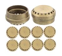 NUOBESTY 10pezzi Coperchio per Fornello Gas Esterno Coperture per Bruciatori e Piccolo Adattatore per Propano per Fornello da Campeggio e Cucina Materiale Durevole Facile da Usare e Install