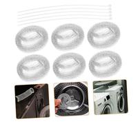 NUOBESTY 10pezzi Filtro Lavatrice in Acciaio 304 Rete Alta Densità Per Cattura Lanuggine e Detriti Facile Da Installare e Pulire Per Tubo Scarico Lavatrice Soluzione Economica e Duratura