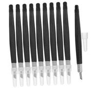 NUOBESTY 10pezzi Kit Di Scalpelli Per Intaglio in Legno Strumenti Per Incisione Manuale Accessori Per Lavorazione Del Legno Utensili Per Scultura Adatti Legni Teneri Come Tiglio Pino e Piop