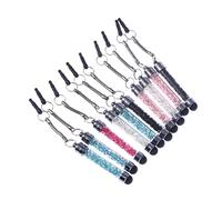 NUOBESTY 10pezzi Penna Capacitive Sottilta Cristalli Diamantati di Penna Stilo Touch per Tablet e Telefono Colore Casuale