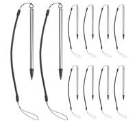 NUOBESTY 10pezzi Penna Stilo per Touchscreen Resistivo Pennini per Disegno e Scrittura su Tablet e Smartphone con Punta Rigida e Design Anti-smarrimento Adatto per Insegnamento Lavoro