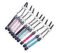 NUOBESTY 10pezzi Penne Capacitive Cristallo Strass Acrilico Stilo Mini Per Tablet e Telefono Touchscreen