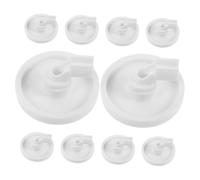 NUOBESTY 10pezzi Rulli e Perni Ricambio in Plastica Per Inferiore Della Lavastoviglie Riparazione Da Te Per Sostituzione Del Portapiatti Parte Manutenzione Per Lavastoviglie