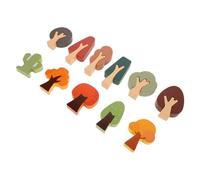 NUOBESTY 11 Pezzi Alberi in Legno Miniatura per Modellismo Design Facile da Montare Accessori Realistici per Paesaggi Creativi e Sviluppo Abilità