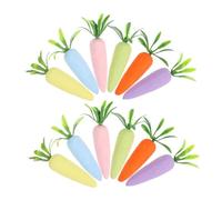 NUOBESTY 12 Pezzi Carota Artificiale Decorazioni per Decorazioni Foam Accessori per Cucina Giocattolo spuma di Carote pasquali Carote ripiene Forniture pasquali Mini Carota Schiuma