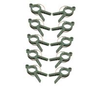 NUOBESTY 12 pezzi Clip per Piante Pomodori in Plastica Verde Supporto Stabile per Rampicanti e Fiori Fermaglio Rinforzato per Rami Utile per Giardino e Orto