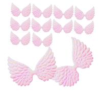 NUOBESTY 12 Pezzi decori Natalizi Decorazioni per Natale Decorazioni Feste Adorn decori Albero di Fata Arcobaleno Costumi di Halloween da Angelo Mini Ala di Fata Piccola Ala Stoffa Rosa