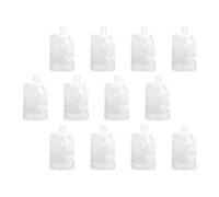 NUOBESTY 12 Pezzi Sacchetti per Lozione Ricaricabili Traslucidi in Plastica Ecologica Sacchetti da Viaggio Salvaspazio per Shampoo e Crema Buste per la Conservazione di Prodotti per la