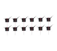 NUOBESTY 12 Set Guarda Gli Accessori per Il Movimento Quarzo Fabbricazione casa meccanismo Meccanico Kit Operato Orologi plastica Black