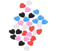 NUOBESTY 15 Paia Fermo Occhiali in Silicone Antiscivolo, per Aste | Ginnastica e Corsa, Design Semplice, Forma a Cuore, Accessorio Leggero