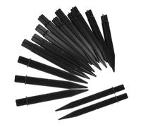 NUOBESTY 15 Pezzi Picchetto di Plastica Nero per Luci da Giardino, 8,25 | ABS Resistente, Tubo Rotondo dal Design Moderno, Installazione Facile, per Prato, Sentieri e Parchi
