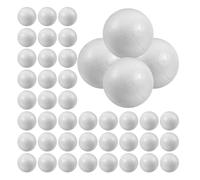 NUOBESTY 150 Palline di Schiuma Solide Bianche da 4 Cm per Fai da Te, Decorazioni per Feste e Progetti Scolastici, Materiale Artigianale Leggero per Ornamenti Sospesi e Composizioni