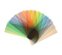 NUOBESTY 16 Pezzi Segnalibri Colorati in Plastica con Linee Guida e Scala, Supporto la Lettura e Dislessia, Strumenti per Studenti per Libri di Testo e Documenti