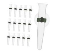 NUOBESTY 16 Pezzi Tubo per La Conservazione dei Fiori Tubo Dell'orchidea Tubo di Stoccaggio del Liquido Singoli Tubi d'Acqua per Fiori Tubo di Fiori Trasparente Tubo per Fiori Plastica