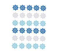 NUOBESTY 180 Pezzi Decorazioni Nautiche in Legno Vele e Timoni Ornamenti Fai da Te per Casa e Copricapi Kit Accessori Decorativi per Lavoretti e Regali