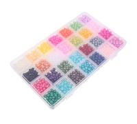 NUOBESTY 1960 Pezzi Perline Distanziatrici 6 MM Set Multicolore Perle Finte Rotonde con Foro per Creazione Gioielli Fai da Te Braccialetti Collane Artigianato