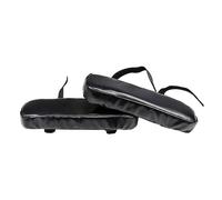 NUOBESTY 1Pezzi Cuscini Bracciolo Sedia Memory Foam per Ufficio e Casa per Gomito Ultra Morbido con Cinghie Extra Lunghe Nero