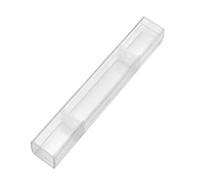 NUOBESTY 1pezzi Custodia per Penna in Trasparente Cerniera Doppia per Penna per Microblading Sopracciglia e Contenitore Portaoggetti Resistente per Uso Prolungato