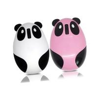 NUOBESTY 1pezzi Mouse Wireless Ricaricabile Forma di Panda per Controllo del Cursore del PC Bianco Pulsanti Silenziosi e Batteria Tramite Micro-usb