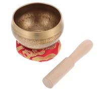 NUOBESTY 1set Ciotola Di Meditazione Tibetana Leggera Con Bacchetta e Lavello Completo Per Relax e Benessere