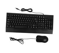 NUOBESTY 1Set Tastiera Cablata Ergonomica con Mouse USB Resistente And Play per Laptop
