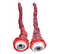 NUOBESTY 2 bulbi oculari finti insanguinati per Halloween, occhi finti per scherzi, occhi spaventosi e realistici per feste, dolcetti di Halloween o scherzetti, oggetti di scena artigianali
