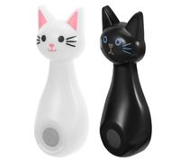 NUOBESTY 2 ganci magnetici da parete: gancio adesivo da parete per telecomandi - adorabile gancio a forma di gatto - versatile per chiavi e telecomandi