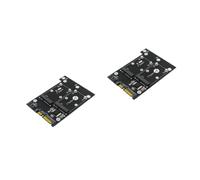 NUOBESTY 2 Pezzi Adattatore Msata Convertitore Dual Msata per SSD Facile Installazione Driver per Desktop e Laptop Alimentazione con LED