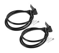 NUOBESTY 2 pezzi Adattatore Pompa Aria Bicicletta con Doppia Testa Tubo Estensibile Compatibile Valvole Presta e Americana per Gonfiaggio Rapido di Pneumatici e Palloni Accessorio Ciclisti