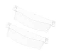 NUOBESTY 2 Pezzi Cappa Aspirante Raccoglitore Dell'olio Della Cappa Coppa Raccolta Olio Accessori Per Cappe Da Cucina Collettori Di Grasso Olio Trasparente Plastica Transparent