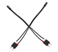 NUOBESTY 2 pezzi Cavo Splitter Audio con Connettore Femmina e Doppio Maschio per Impianti Auto Adattatore Video e Audio Stereo Resistente e Compatto per Upgrade Impianto Sonoro Veicolare