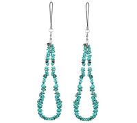 NUOBESTY 2 Pezzi Cinturino per Telefono con Pietre Lanyard per Accessori per Borse e Portachiavi Design Scomparsa e Versatile