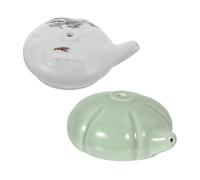 NUOBESTY 2 Pezzi Contenitori per Ceramica Gocce Portatili per Calligrafia Accessori per Macinazione Design e Miniatura per Decorazioni Domestiche