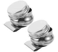 NUOBESTY 2 Pezzi Coppa Palette Singola in Acciaio Inossidabile per Artisti Mestolo per Miscelazione Colori Portatile e Resistente per Pittura Olio e Acquerello Strumento Preciso per