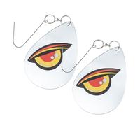 NUOBESTY 2 Pezzi Decorazione Appendibile da Esterno con Occhi Riflettenti Doppia Faccia in Acrilico per Allontanare Uccelli e Piccioni Strumento Disabituante per Giardino e Terrazzo