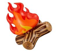 NUOBESTY 2 Pezzi Decorazione Gonfiabile Falò in PVC Modello Fiamma Realistica per Giardino e Feste all Aperto Ornamento Campeggio Facile da Trasportare e Riutilizzabile