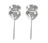 NUOBESTY 2 Pezzi Dispositivo Automatico per Annaffiare Piante in Vetro Trasparente da Irrigatore Autoirrigante per Interni Dosatore Acqua per Piante in Vaso per Annaffiatura Durante