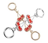 NUOBESTY 2 Pezzi Estensione Catena per Borsa Ciliegia in Lega, Accessorio | Borsetta e Handbag, Installazione Semplice, Stile Giocoso e Versatile, Riduce lo Scivolamento