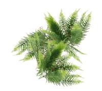 NUOBESTY 2 Pezzi Felci Simulate Artigianato di Felci Arredamento per La Casa Felci Finte Realistiche Pianta Finta per Giardino Pianta Finta da Giardino Felci Artificiali Plastica Green