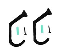 NUOBESTY 2 Pezzi Gancio per Porta in Ghisa Nera Stile Rurale Europeo Retrò Appendiabiti Creativo da Parete per Casa Gancio per Vestiti Resistente e Facile da Installare