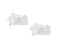 NUOBESTY 2 Pezzi Halloween Party Die Craft Dies Die Cut Shapes Embossing Stencil Dies Mold Die Cutting Dies per Biglietti Dies Cut per La Creazione di Biglietti Foglie Fustelle Fustelle