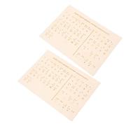 NUOBESTY 2 Pezzi Lavagna Dell'Alfabeto Braille Per Non Vedenti Gadget Per Il Riconoscimento Dei Lavagne Per Non Vedenti Gadget Per La Della Scrittura Per