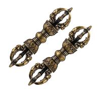 NUOBESTY 2 Pezzi Mini Pestello Vajra in Antico Decorativi Per Casa Design e Stile Classico Statua Intagliata Per Decorazione Religiosa e Arredamento