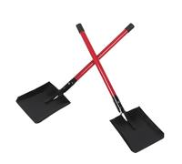 NUOBESTY 2 Pezzi Pala Cenere con Manico lungo Paletta Multiuso per Stufa Cucina e Giardino per Rimuovere Cenere e Terra Design Compatto per Pulizia Precisa e Protezione Mani