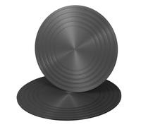 NUOBESTY 2 Pezzi Piastra conduttrice di calore per stufa a gas piastra isolante cucina diffusore per cucina diffusori di calore copertura della stufa elettrica stucco stucco alluminio Black